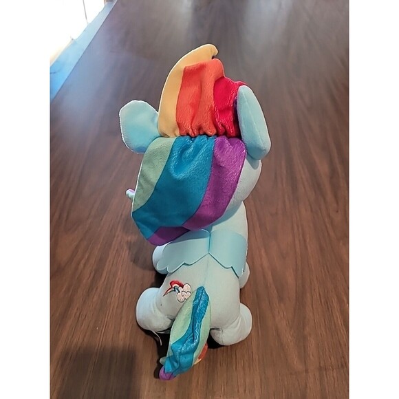 Hasbro My Little Pony Rainbow Dash Plush Stuffed Animal 13" Tall Toy Blue 2016 - Picture 7 of 14